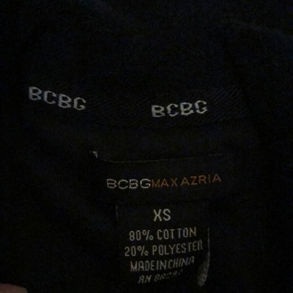 BCBG Black Velour Track Suit Jacket Size XS - Picture 4 of 5